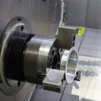 3.CNC turning machining in progress